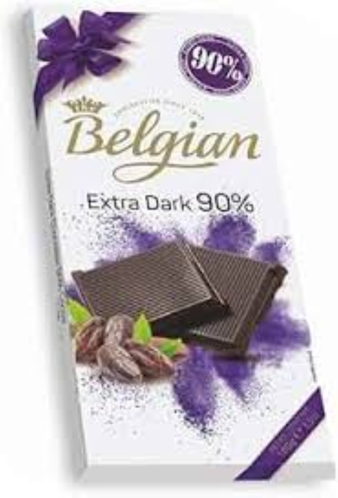 THE BELGIAN EXTRA DARK 90% CHOCOLATE BAR 100G